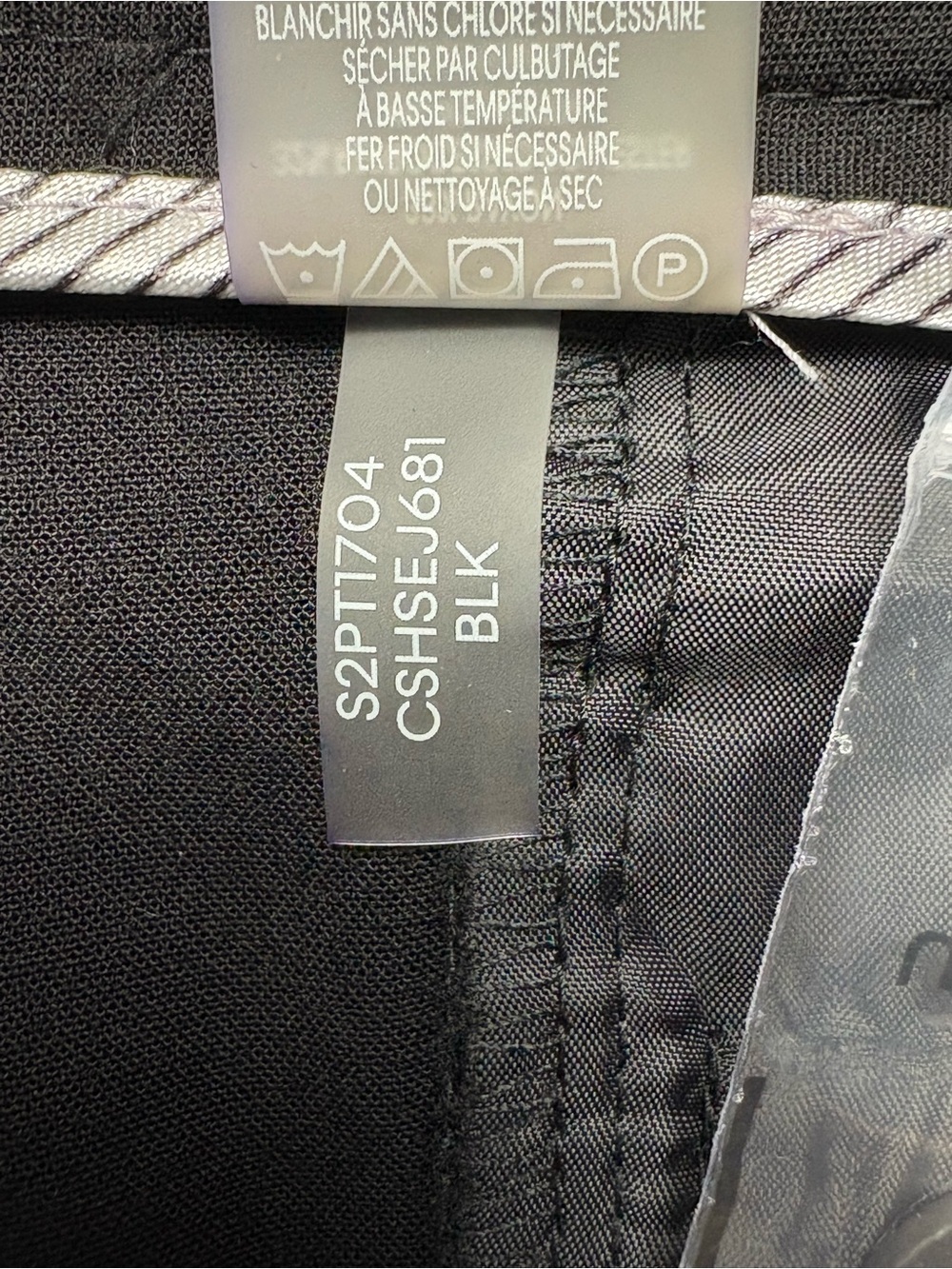 NWT Calvin Klein Classic Fit Suit Trouser Leg Pants Black 14 - Picture 10 of 13